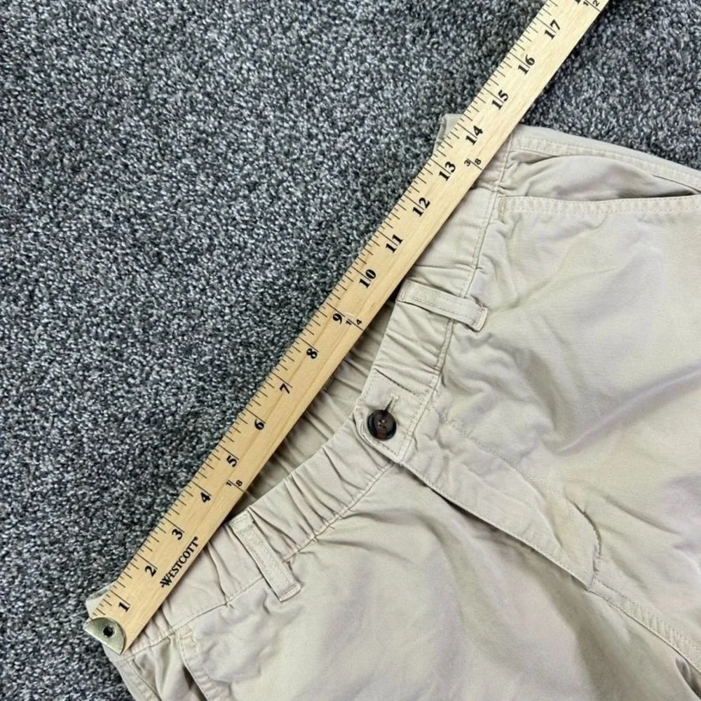 Bearbottom Clothing Elastic Waist Pant Men Large Tall 29x30 Khaki Stretch Hiking